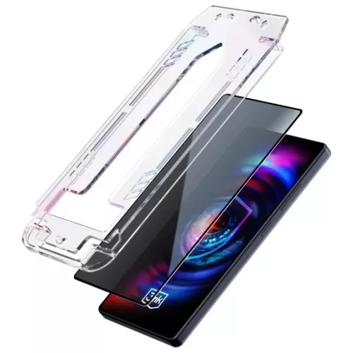Apple iPhone 17 Air edzett üveg 3MK HardGlass Max Privacy applikátorral üvegfólia
