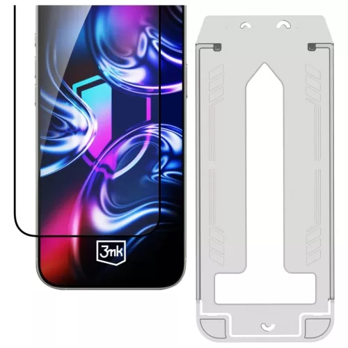 Apple iPhone 17 Air edzett üveg 3MK HardGlass Max applikátorral üvegfólia