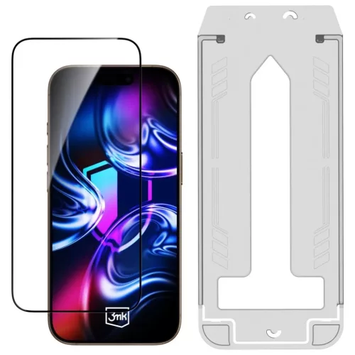 Apple iPhone 17 Pro Max edzett üveg 3MK HardGlass Max applikátorral üvegfólia