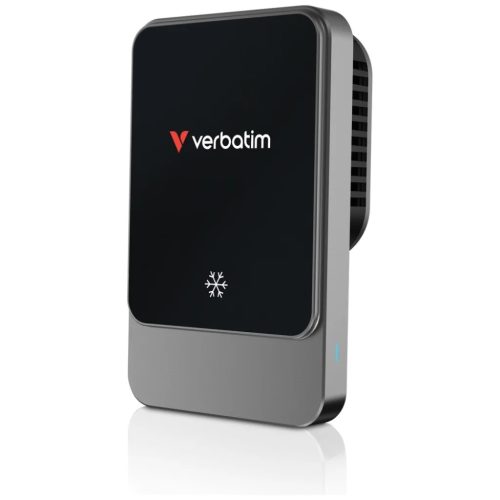 Vezeték nélküli töltős autós telefontartó Verbatim n Drive 15W RGB CND-03 fekete ezüst