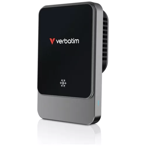 Vezeték nélküli töltős autós telefontartó Verbatim n Drive 15W RGB CND-03 fekete ezüst