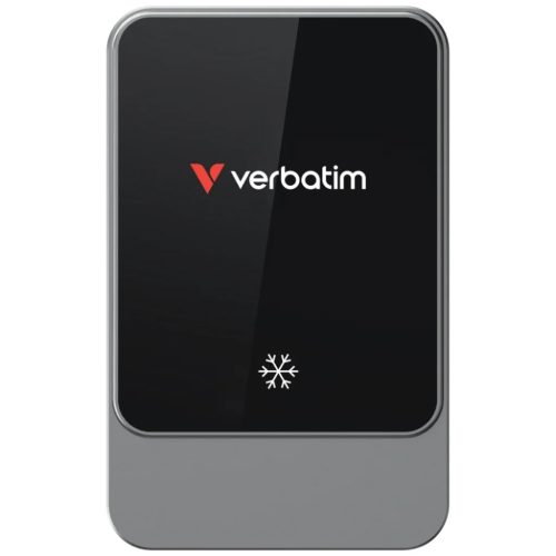 Vezeték nélküli töltős autós telefontartó Verbatim n Drive 15W RGB CND-03 fekete ezüst