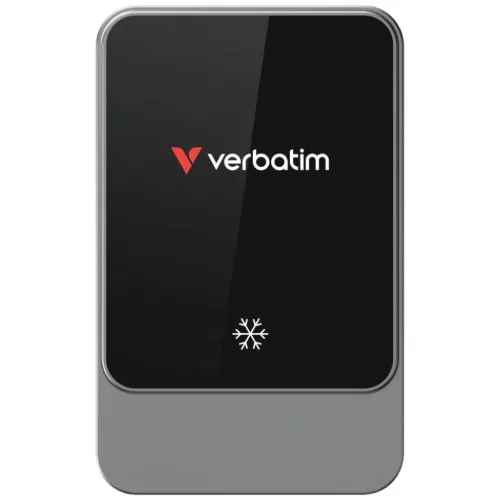 Vezeték nélküli töltős autós telefontartó Verbatim n Drive 15W RGB CND-03 fekete ezüst