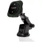Verbatim n Drive Qi2 15W RGB CND-01 fekete autós telefontartó vezeték nélküli töltéssel