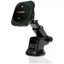   Verbatim n Drive Qi2 15W RGB CND-01 fekete autós telefontartó vezeték nélküli töltéssel