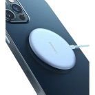 USAMS CD160 W2 Cink ötvözet MagSafe vezeték nélküli Qi mágneses töltő 15W ezüst