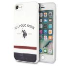 U.S. POLO ASSN. Tricolor Pattern Collection USHCI8PCSTRB tok iPhone 7/8/SE 2020 fehér