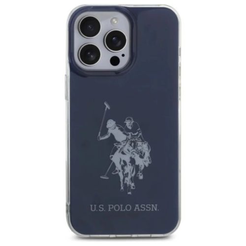 US Polo USHCP15XTPUHRBV iPhone 15 Pro Max 6.7" kék/kék Shiny Big Logo tok