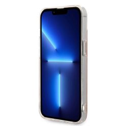   iPhone 14 Guess BUGUHMP14SH4EACSP 4G MagSafe kompatibilis telefontok + vezeték nélküli töltő rózsaszín