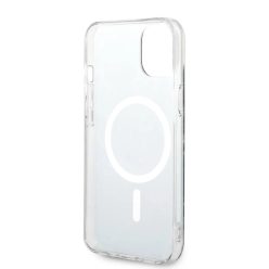   iPhone 14 Guess BUGUHMP14SHMEACSK Marble MagSafe kompatibilis hátlap + vezeték nélküli töltő fekete