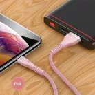 USAMS U55 USB-C kábel 2A 1m fekete (US-SJ449)