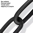 USAMS U55 USB-C kábel 2A 1m fekete (US-SJ449)