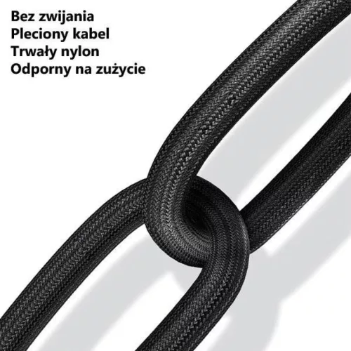 USAMS U55 USB-C kábel 2A 1m fekete (US-SJ449)