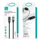 USAMS U78 USB-C – Lightning gyorstöltő kábel LED kijelzővel 1,2 m 20 W PD fehér (US-SJ545)
