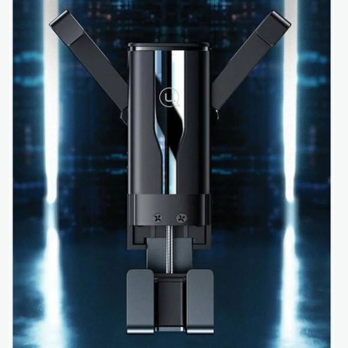 USAMS Gravitációs autós telefontartó szellőzőrácshoz fekete (US-ZJ058)