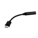USB -Type C - 3.5 mm Jack adapter fekete