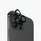 Uniq Optix Aluminium Kamera Lencsevédő iPhone 15 Pro kamerához applikátorral - fekete