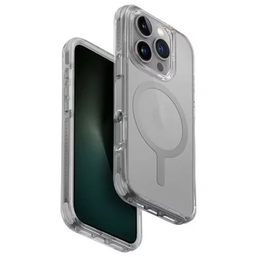 Uniq Combat iPhone 16 Pro 6.3" Magclick Charging tok szürke/kőszürke