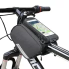 Wozinsky váztáska kerékpárra + levehető telefontok legfeljebb 6,5 hüvelykes telefonhoz, 1,5 l, fekete tok (WBB7BK)