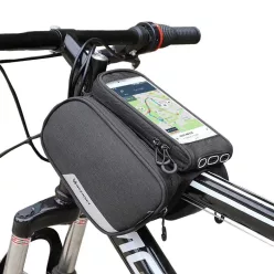   Wozinsky frame bike bag + detachable phone cover up to 6.5 "1.5l black (WBB7BK)