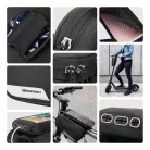 Wozinsky frame bike bag + detachable phone cover up to 6.5 "1.5l black (WBB7BK)