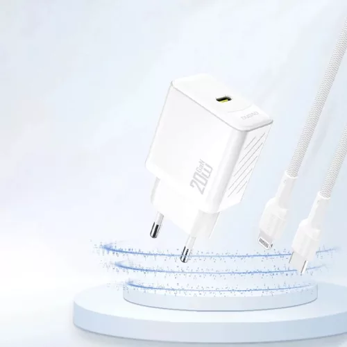 Dudao A26 PD20W GaN USB-C töltő - Fehér