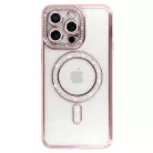 Bling Magsafe tok iPhone 16 Pro pink
