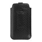 Vennus carbon belebújtatós telefontok Iphone Xs Max/11 Pro Max/huawei P40 Pro/p40 Lite/y6p/sam A31/a51/m21/s10 Plus fekete - Size 17
