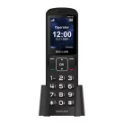 Mobiltelefon - MAXCOM MM 34D 4G FEKETE + töltő dokkoló