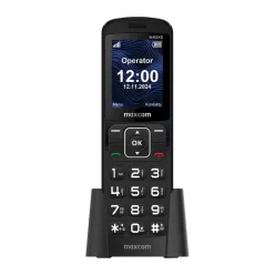 Mobiltelefon - MAXCOM MM 34D 4G FEKETE + töltő dokkoló
