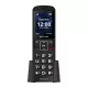 Mobiltelefon - MAXCOM MM 34D 4G FEKETE + töltő dokkoló