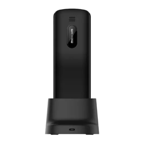 Mobiltelefon - MAXCOM MM 34D 4G FEKETE + töltő dokkoló