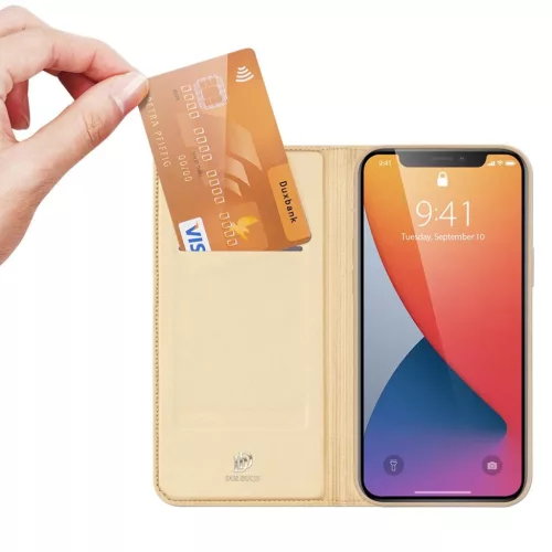 iPhone 14 Pro MAX Dux Ducis Skinpro fliptok arany