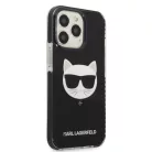 iPhone 13 Pro Max Karl Lagerfeld TPE Choupette Head tok fekete (KLHCP13XTPECK)