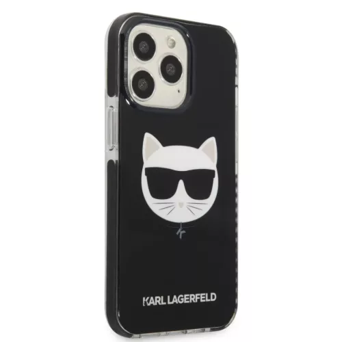 iPhone 13 Pro Max Karl Lagerfeld TPE Choupette Head tok fekete (KLHCP13XTPECK)