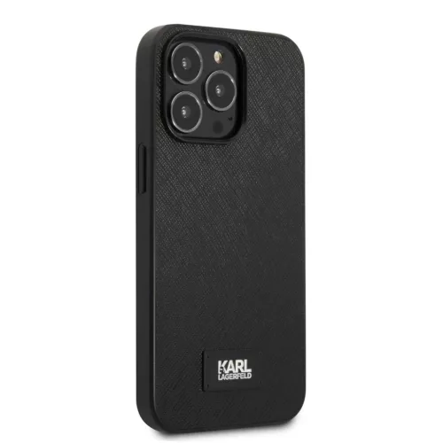 iPhone 13 Pro Max Karl Lagerfeld Saffiano tok fekete (KLHCP13XSFMP2K)