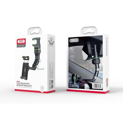 XO C107 univerzális autós tartó fekete visszapillantóra