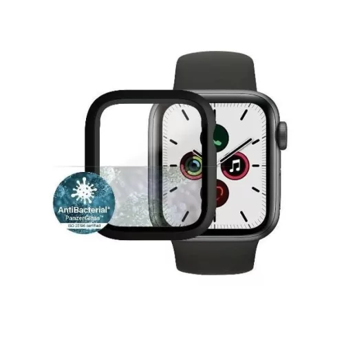PanzerGlass Teljes Test Védő Apple Watch 4/5/6/SE 40mm - Fekete tok