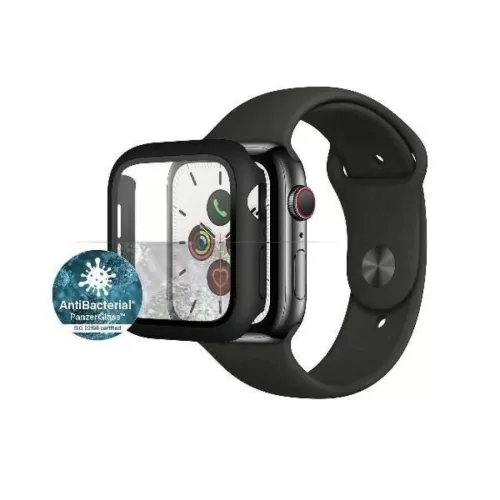 PanzerGlass Teljes Test Védő Apple Watch 4/5/6/SE 40mm - Fekete tok