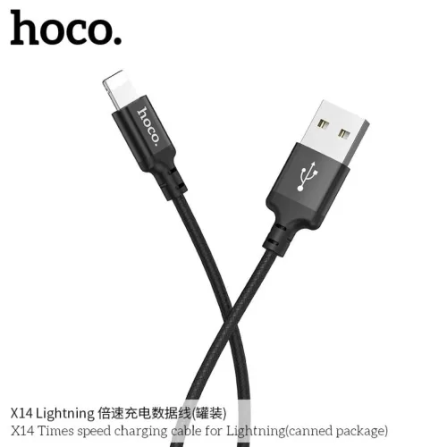 Hoco X14 USB - Lightning kábel 1m fekete
