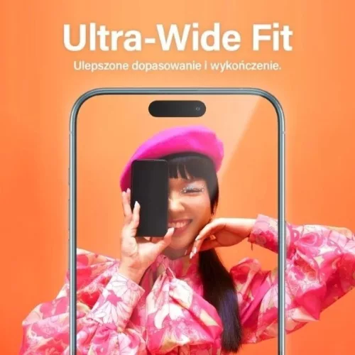 PanzerGlass Ultra-Széles Illeszkedés Edzett Üvegfólia iPhone 15 Pro Max-hoz