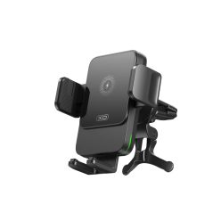   XO autós telefontartó WX041 vezeték nélküli induktív töltővel 15W fekete szellőzőrács