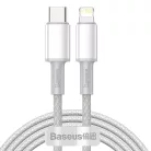 Baseus USB Type-C - Lightning kábel PD 20W 2m fehér (CATLGD-A02)