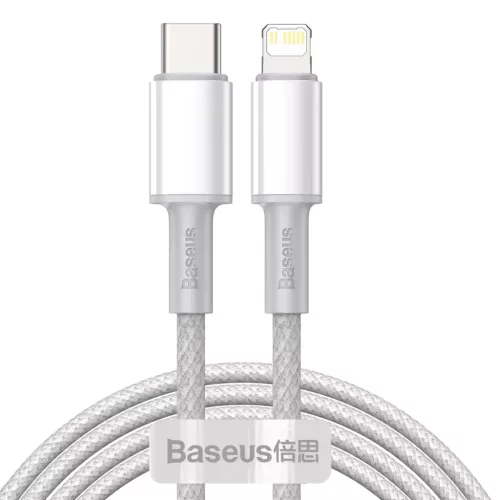Baseus USB Type-C - Lightning kábel PD 20W 2m fehér (CATLGD-A02)