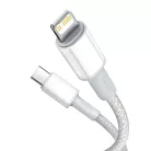 Baseus USB Type-C - Lightning kábel PD 20W 2m fehér (CATLGD-A02)