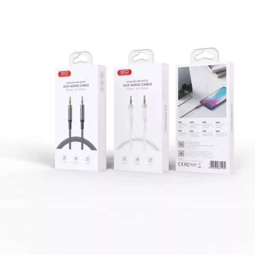 XO audio kábel NB-R279C jack 3,5mm - jack 3,5mm 1,0m fehér