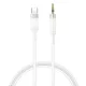XO kábel audio NB-R279B USB-C - jack 3,5mm 1,0m fehér,