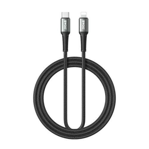 BWOO 30W Fonott USB-C - Lightning kábel, 2 m
