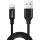Baseus Yiven Nylon harisnyázott USB/ Lightning kábel 2A 1.8m fekete (CALYW-A01)