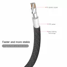 Baseus Yiven Nylon harisnyázott USB/ Lightning kábel 2A 1.8m fekete (CALYW-A01)